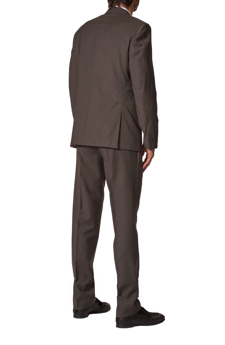 JB Britches Sartorial Classic Fit Stretch Wool Suit, Alternate, color, Dark Taupe