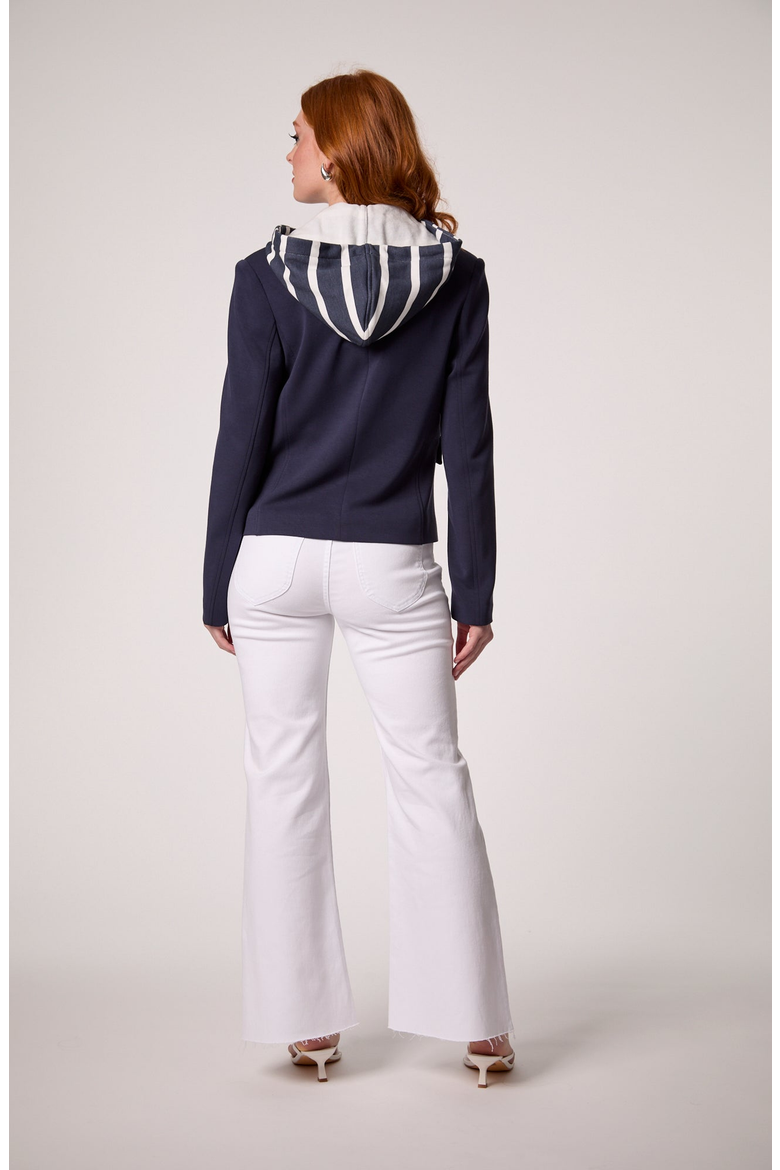 Kasey Hooded Blazer, Alternate, color, Navy
