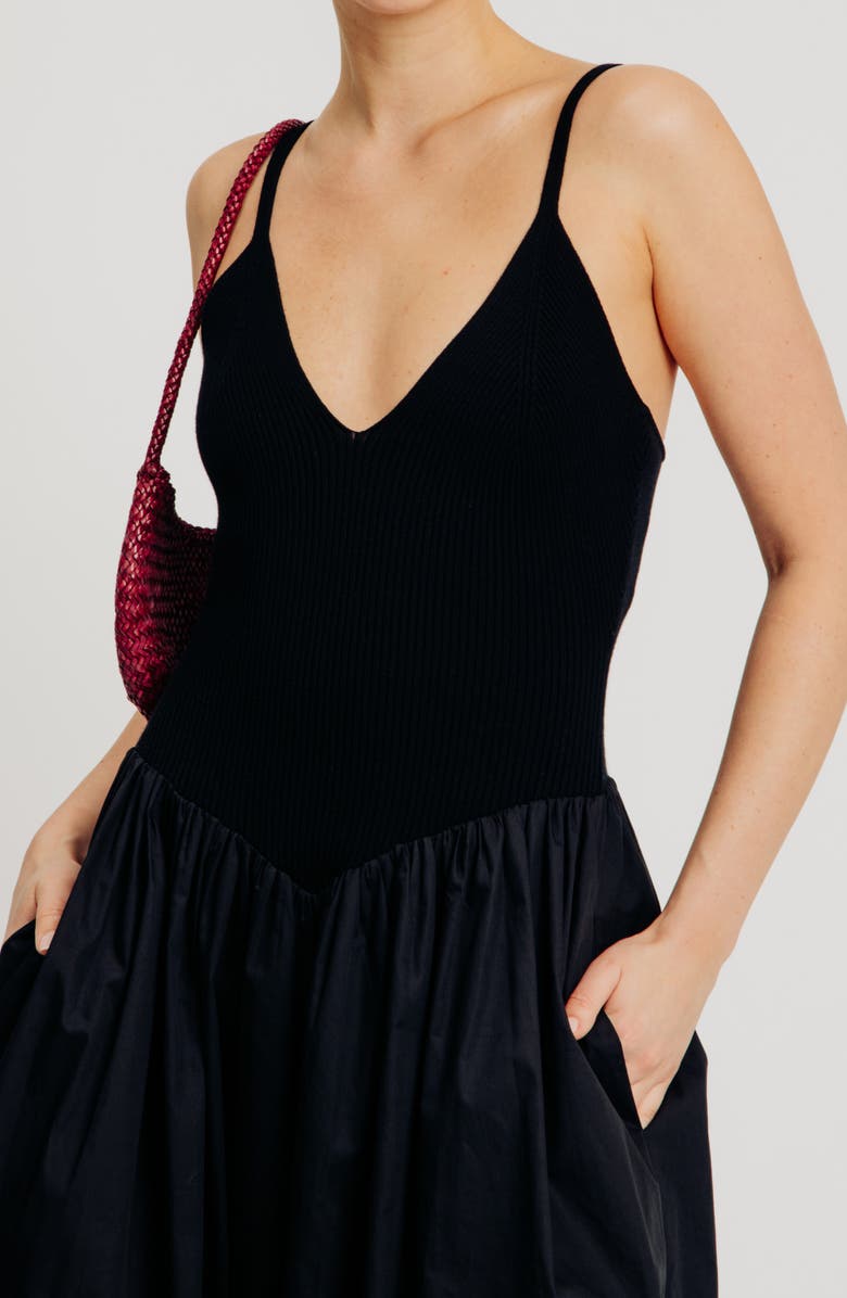 Torn by Ronny Kobo Monica Sleeveless A-Line Dress, Alternate, color, Black