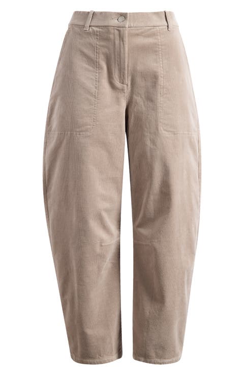 Arch Stretch Cotton Corduroy Ankle Pants