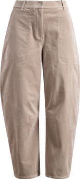 Eileen Fisher Arch Stretch Cotton Corduroy Ankle Pants
