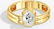 Everlee Oval Aura Solitaire Lab Diamond Ring in 14K