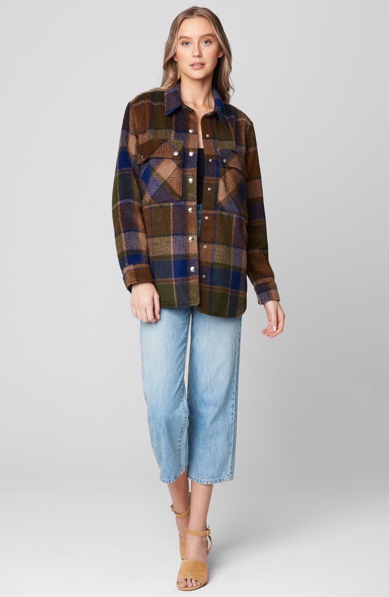 BLANKNYC Plaid Flannel Shirt Jacket, Alternate, color,