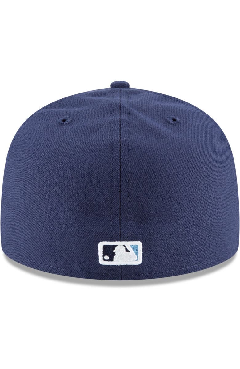 New Era Men's New Era Navy Tampa Bay Rays Alternate Authentic Collection On-Field 59FIFTY Fitted Hat, Alternate, color, Navy