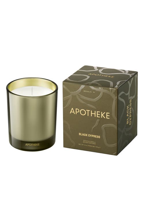 APOTHEKE Black Cypress Petite Scented Candle in Green  product