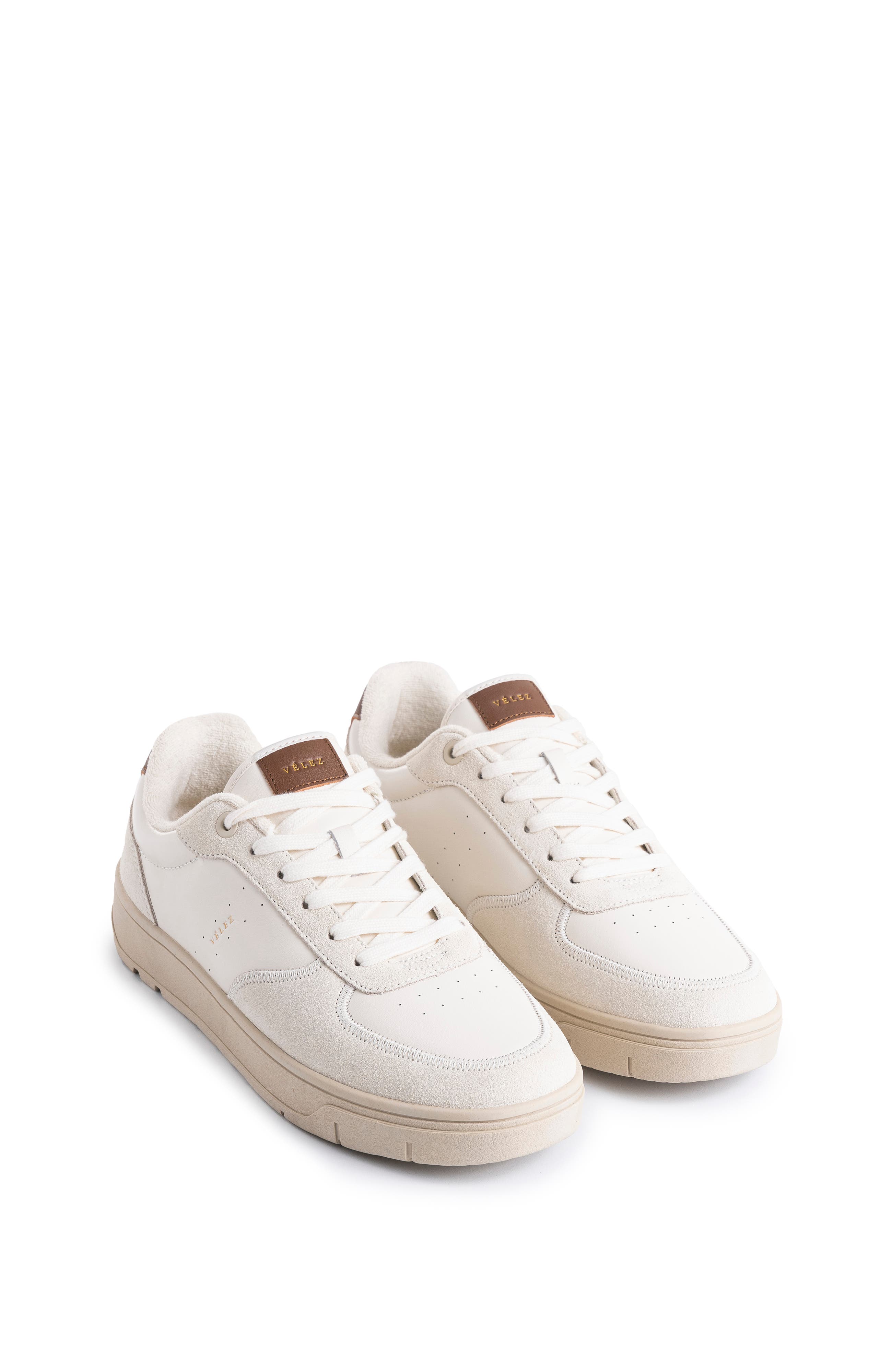 Velez Leather Sneakers Extra Lightweight Sole, Alternate, color, White