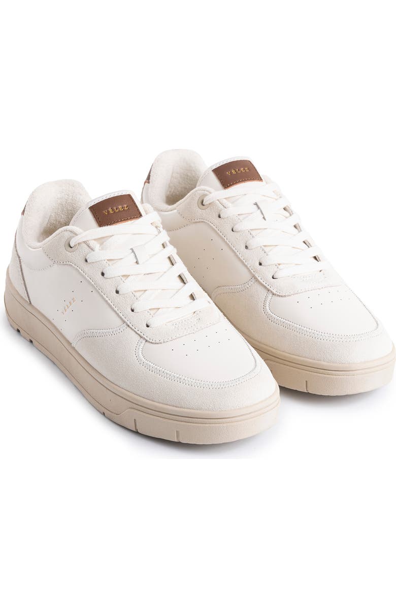 Velez Leather Sneakers Extra Lightweight Sole, Alternate, color, White