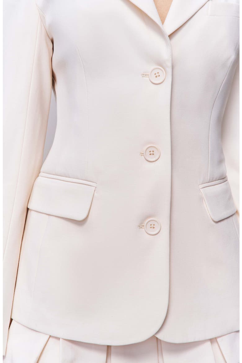 Eden Fitted Blazer, Alternate, color, Ivory