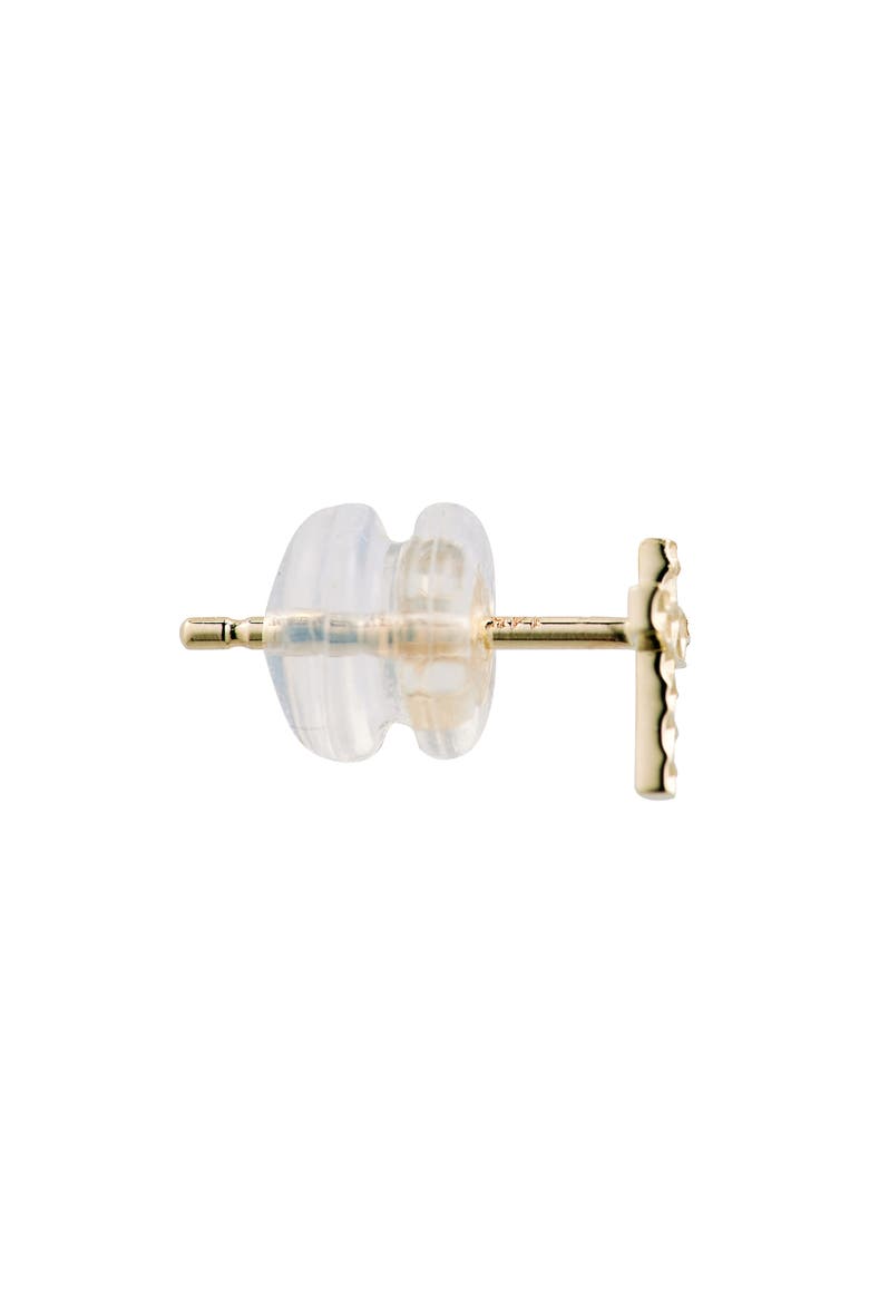 14K Gold Cross Stud Earrings (Nordstrom Exclusive), Alternate, color, 14K YELLOW GOLD