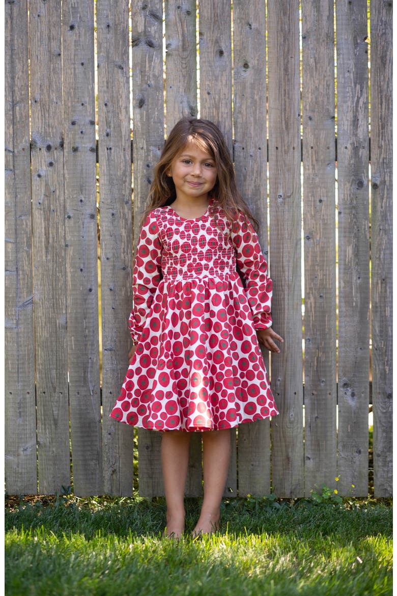 Ruched Dress, Alternate, color, Tomato