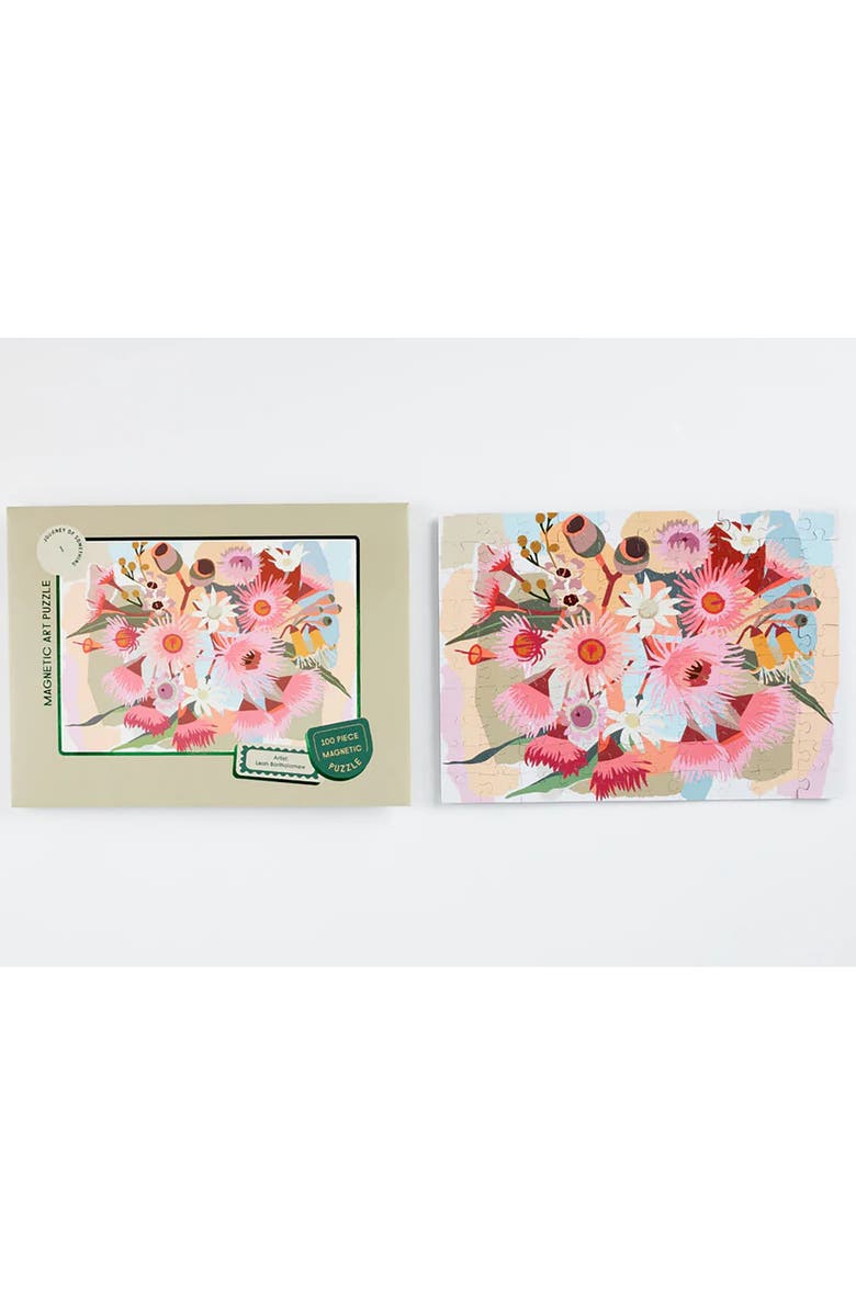 Journey of Something Flowering Gum, 100 Piece Magnetic Art Puzzle, 11.4 x 8.3 Inches, Alternate, color, Multicolored