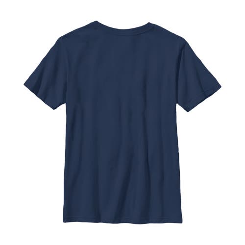 Minecraft Boy's Character Boxes Graphic T-shirt In Blue