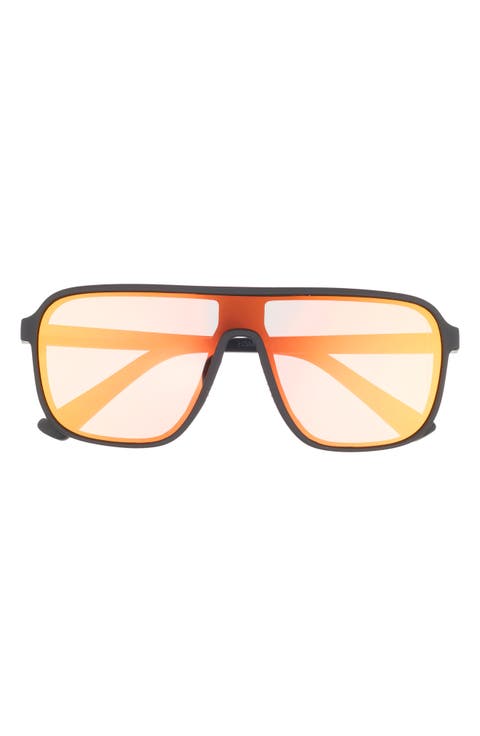 133mm Oversize Polarized Shield Sunglasses