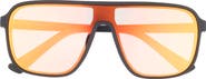 Hurley 133mm Oversize Polarized Shield Sunglasses