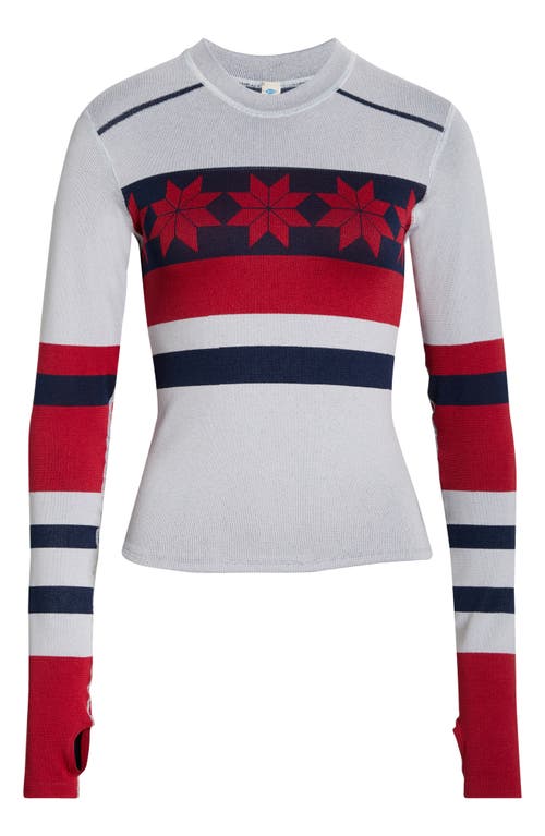 Fp Movement By Free People Myoko Jacquard Layer T-shirt In Gray