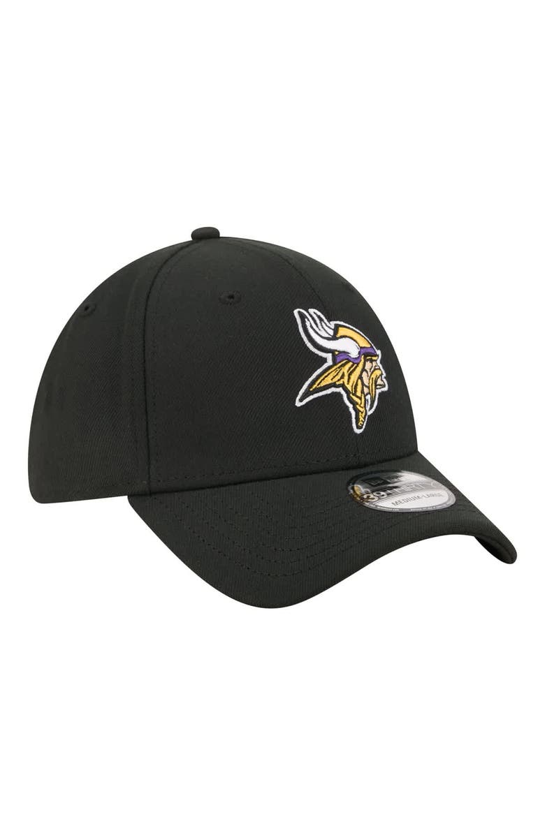 New Era Men's New Era  Black Minnesota Vikings Core Team 39THIRTY Flex Hat, Alternate, color, Black