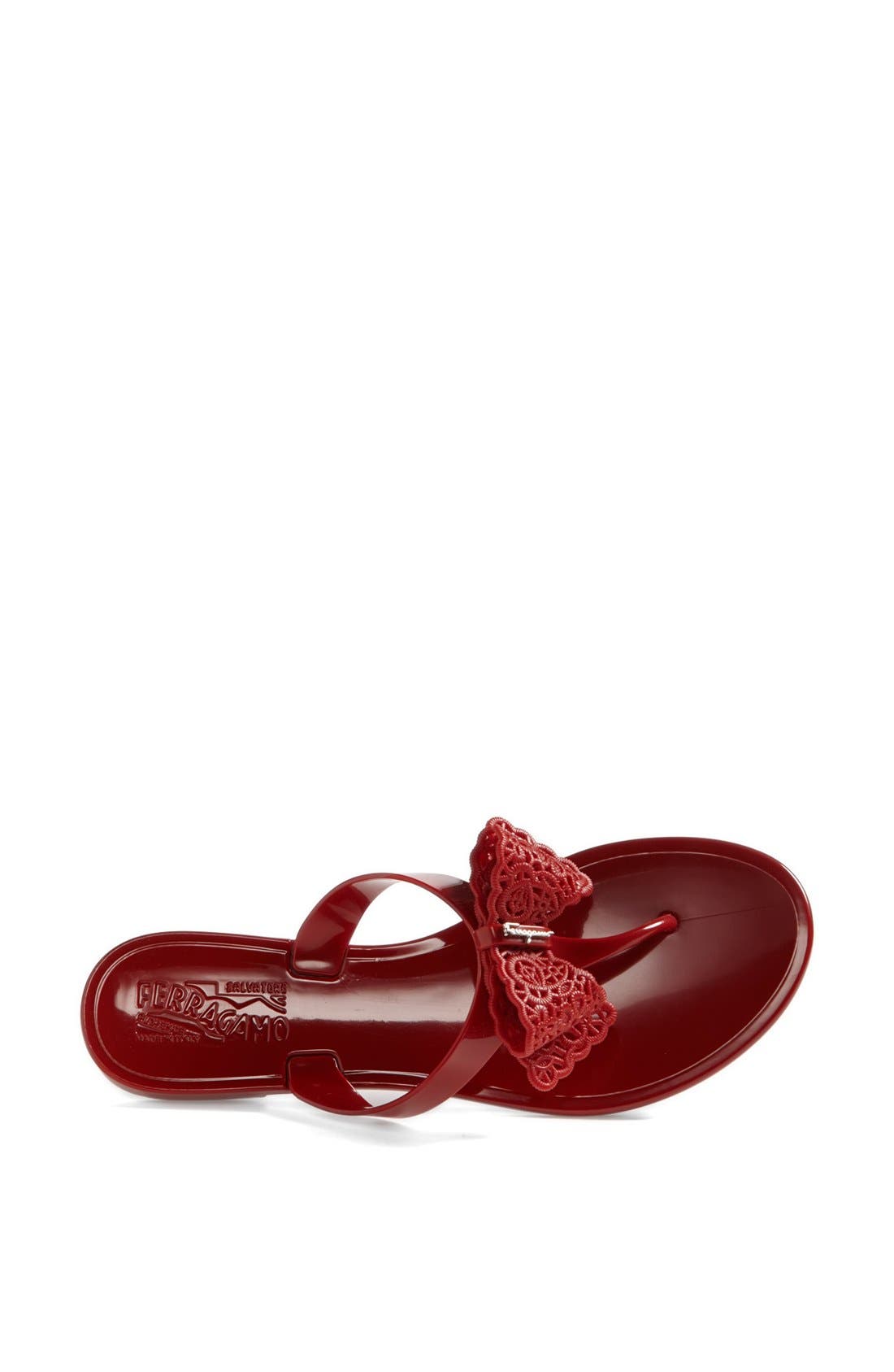 Salvatore Ferragamo 'Pandy' Sandal, Alternate, color, ROSSO