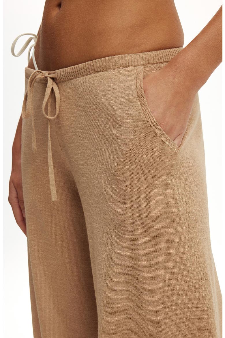 Women's Isla Knit Relaxed Pant, Alternate, color, Natural