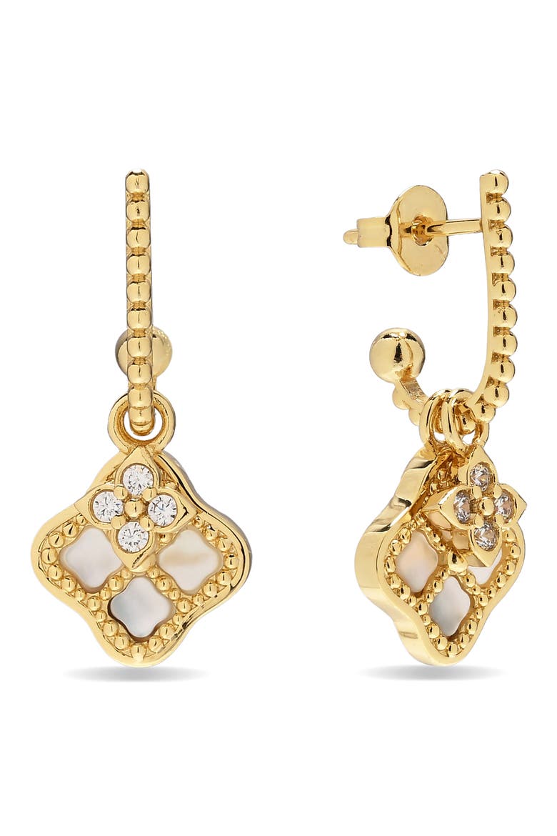 Jessica 14k Gold Plated Drop Earrings, Main, color, GOLD