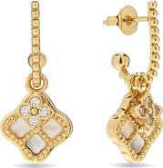 EYE CANDY LOS ANGELES Jessica 14k Gold Plated Drop Earrings