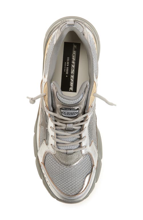 Golden Goose Lightstar Metalllic Leather & Mesh Sneaker