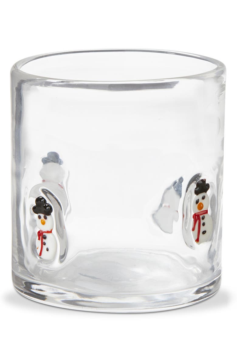 tag Snowman Double Old Fashioned Glass, Main, color, Multi