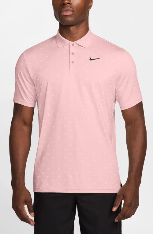 Nike Tour Dri-fit Golf Polo In Pink Bloom/black