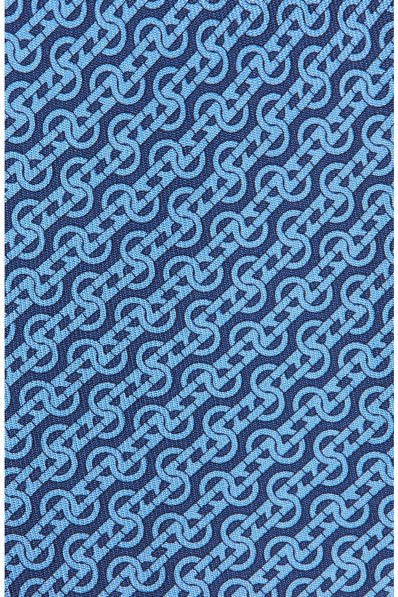 Trofeo Gancini Silk Tie, Alternate, color, NAVY