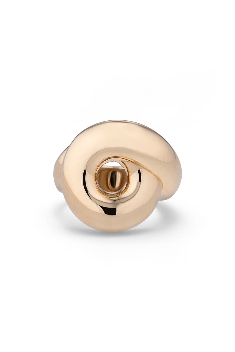 Tarallo Loop Ring, Main, color, GOLD