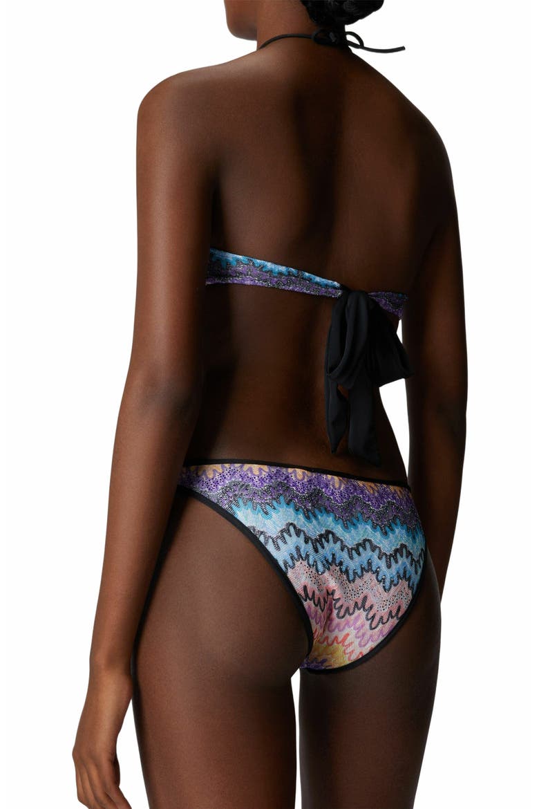 Bandeau Trikini With Double Ties, Alternate, color, Multicoloured