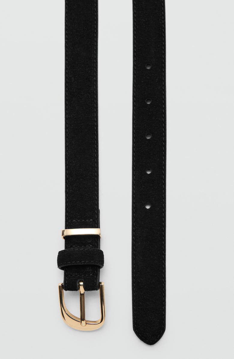 MANGO Leather Belt, Alternate, color, 