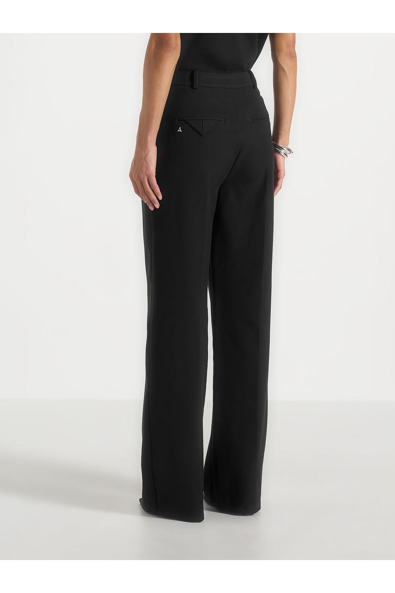 Julie Tailored Twin Pleat Pants, Alternate, color, Black