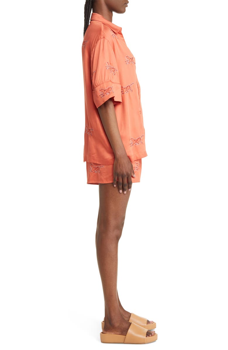 Sani Embroidered Lounge Set, Alternate, color, Coral