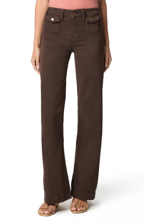 Leenah Patch Pocket Wide Leg Jeans