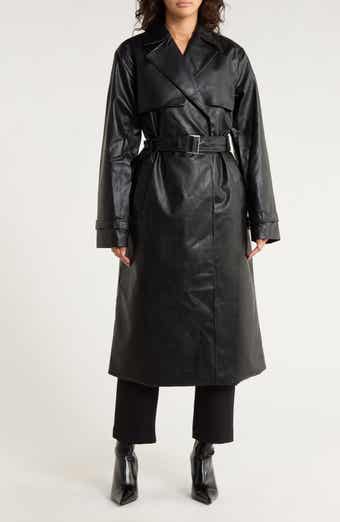 AREA STARS Riana Faux Leather Coat