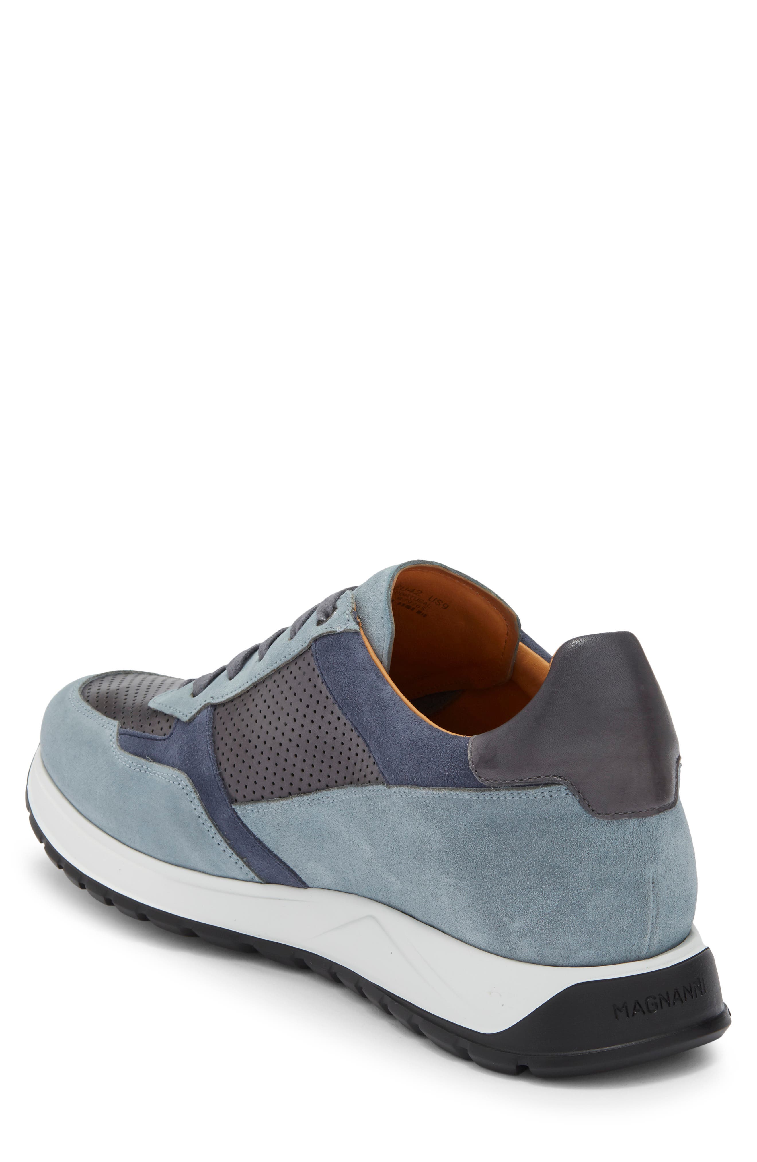 Fado Perforated Sneaker, Alternate, color, CEMENT SUEDE / JEAN PERF