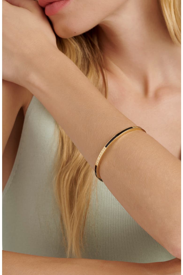 Rolo Classic Color Hinge Bracelet, Alternate, color, GOLD/BLACK