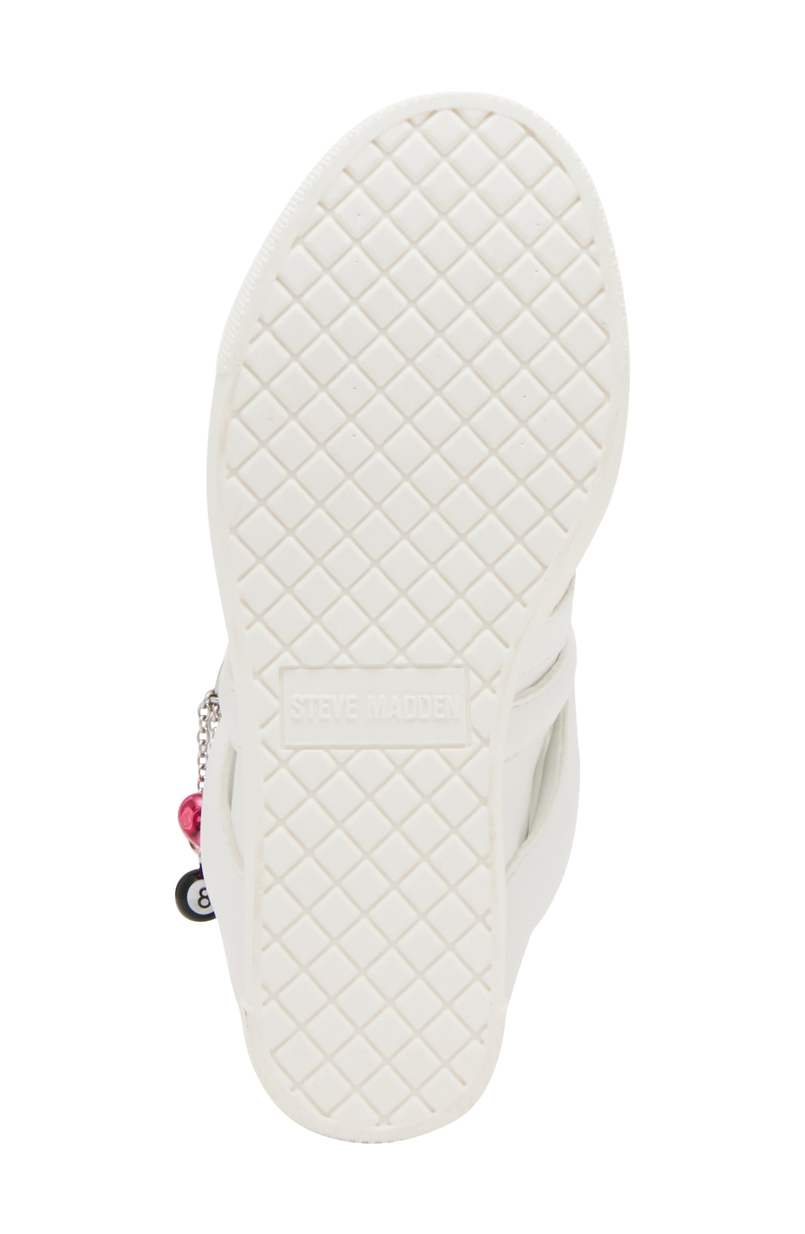 Kids' Jmavis High Top Wedge Sneaker, Alternate, color, WHITE