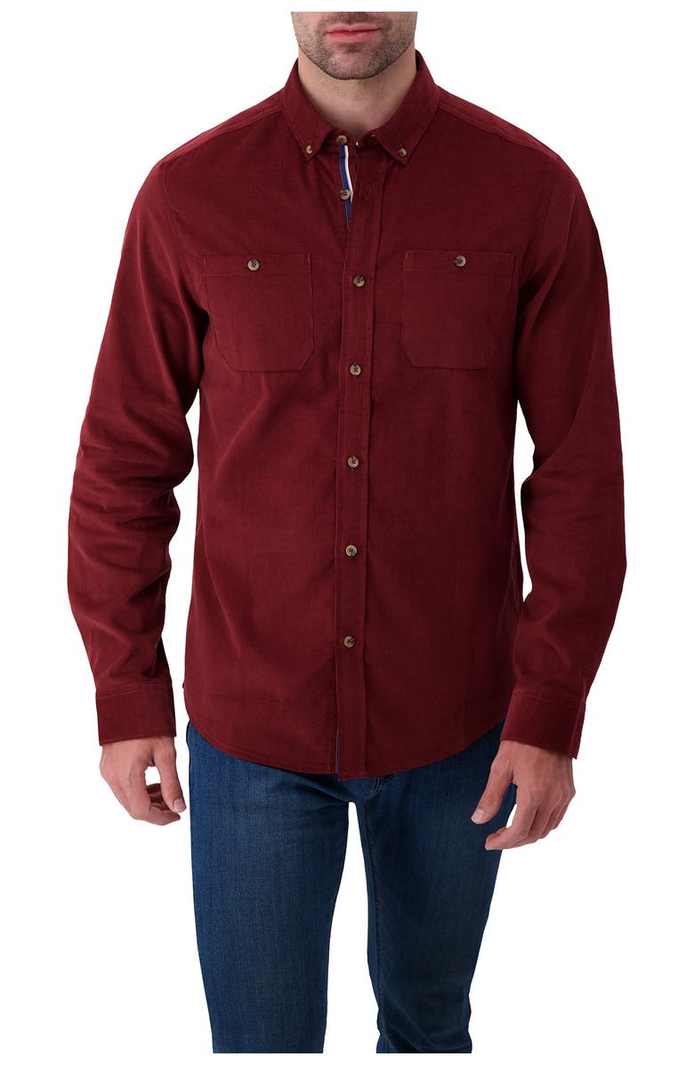 Report Collection Corduroy Regular Fit Sport Shirt, Main, color, 