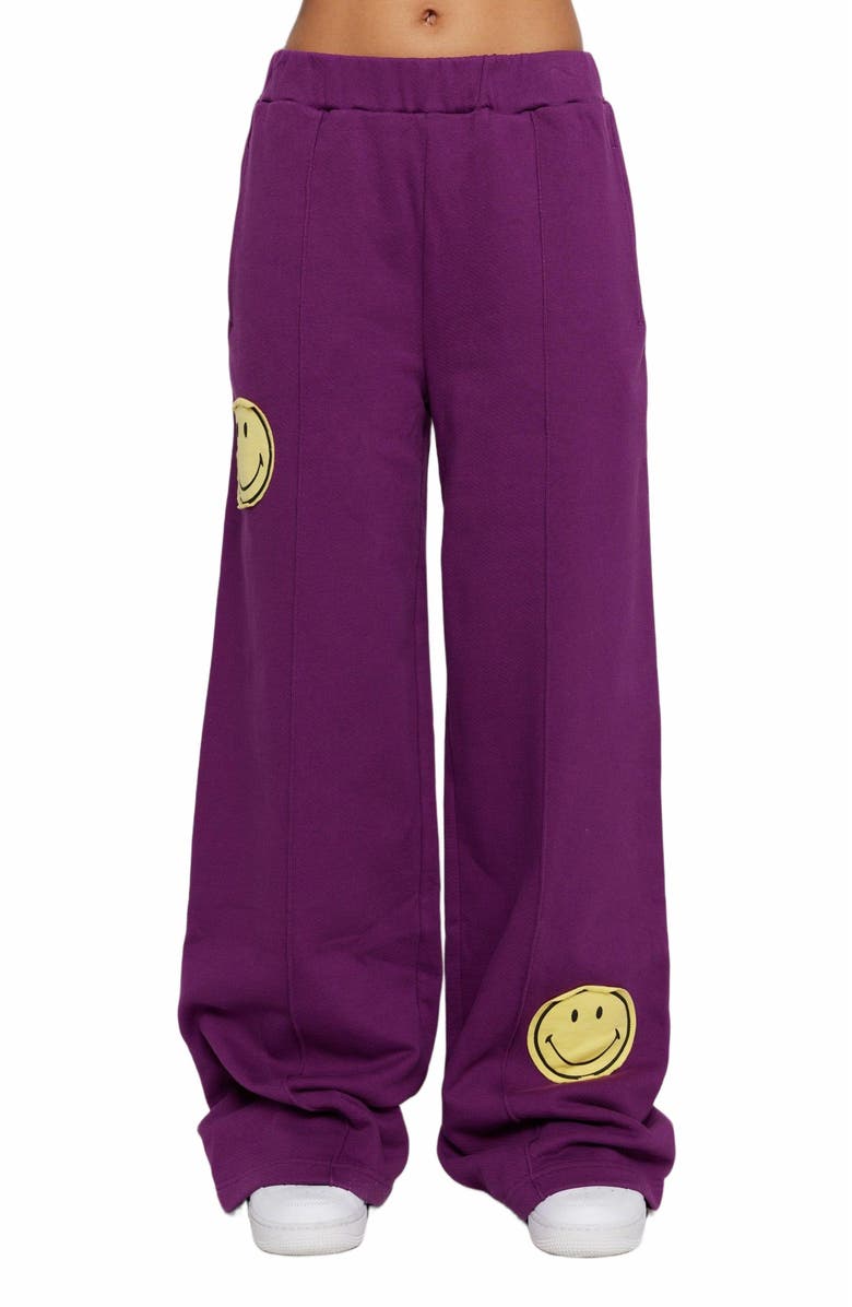 Samii Ryan | Smiley Straight Leg Pants , Purple , X-Large , 5, Alternate, color, Purple