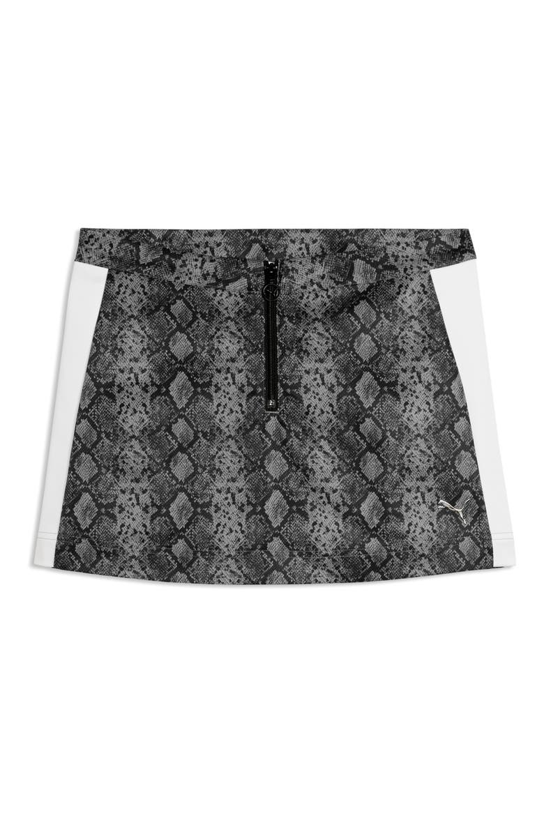 T7 Snake Print Skirt, Alternate, color, PUMA BLACK