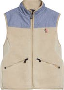 Moncler Grenoble High Pile Fleece & Chambray Vest