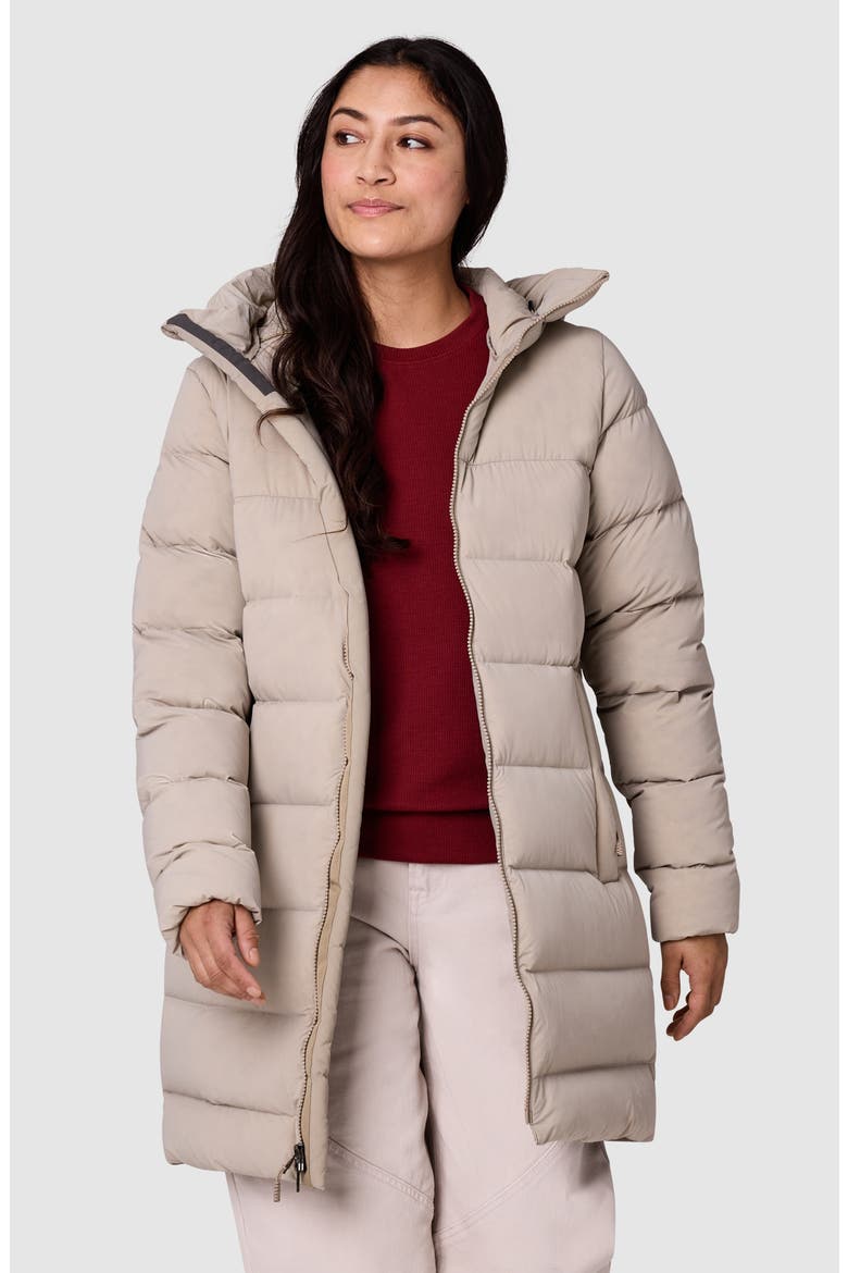 Highveil Stretch Down & Feather Fill Parka, Alternate, color, PRO KHAKI