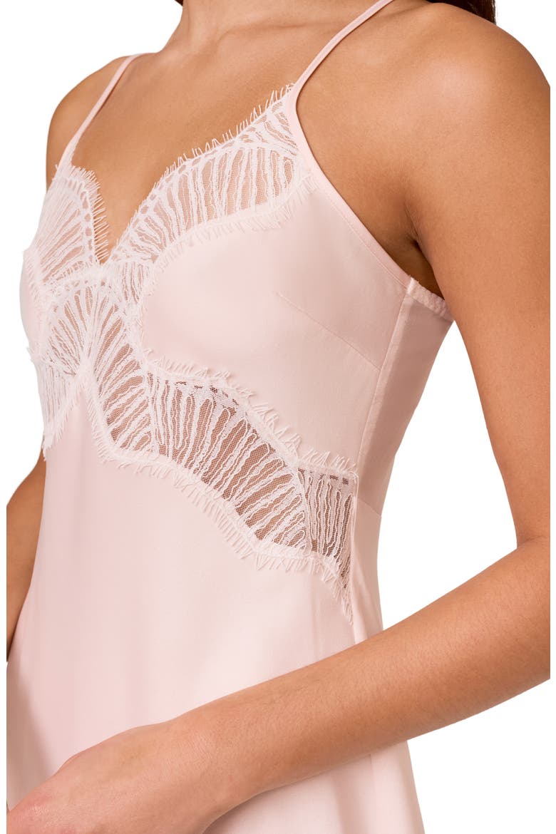Paradise Mixed Media Chemise, Alternate, color, BLUSH