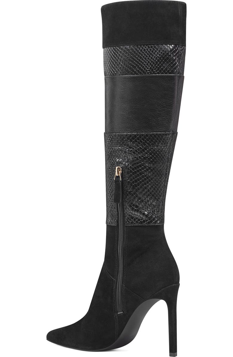 Nine West Toprank Blocked Knee High Boot, Alternate, color,
