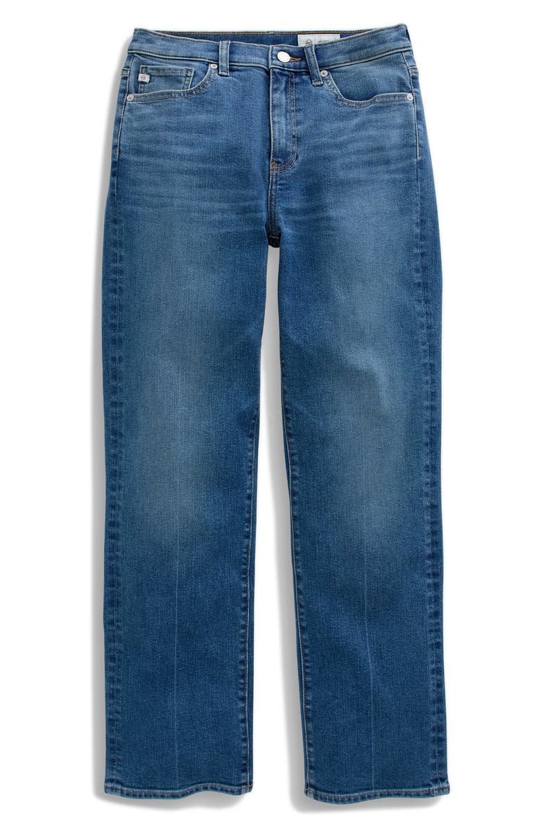 AG Brinley Mid Rise Straight Leg Jeans, Alternate, color, Rewind