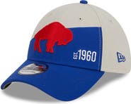 New Era Men's New Era Cream/Royal Buffalo Bills 2023 Sideline Historic 39THIRTY Flex Hat