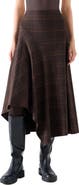 Akris punto Blanket Check Handkerchief Skirt