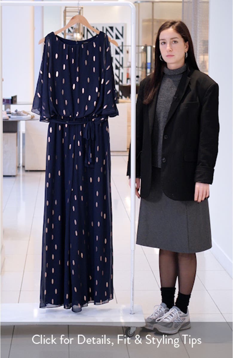 Blouson Foil Wide Leg Jumpsuit, sales video thumbnail