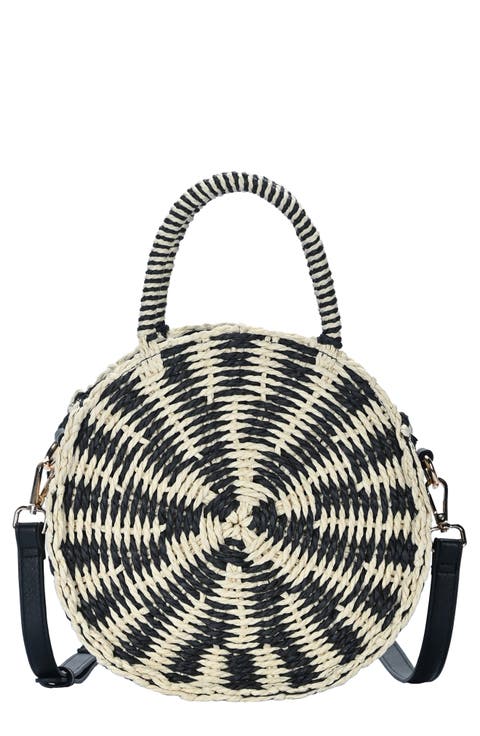 Rattan Canteen Crossbody Bag